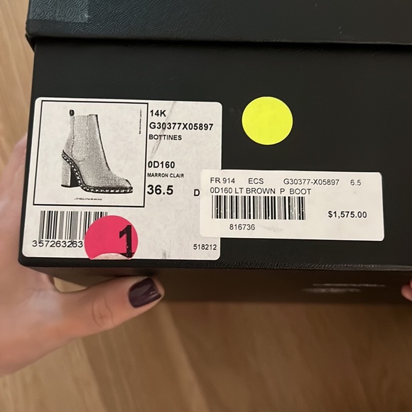 Authentic Chanel size 36.5 suede booties - Picture 4 of 12